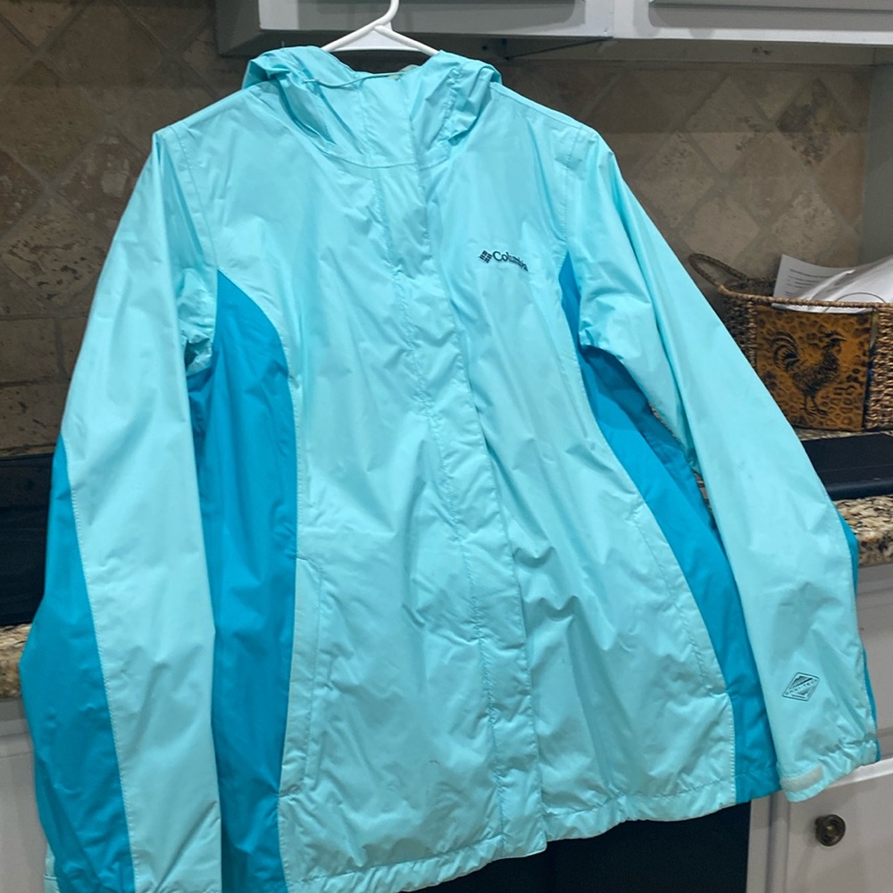 Rain jacket turquoise